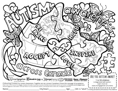 autism coloring pages